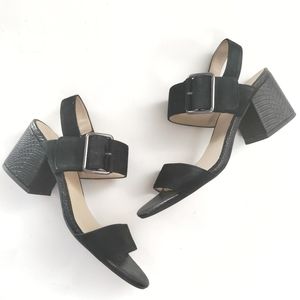 Franco Sarto Morgan Suede Sandal in Black Size 8.5